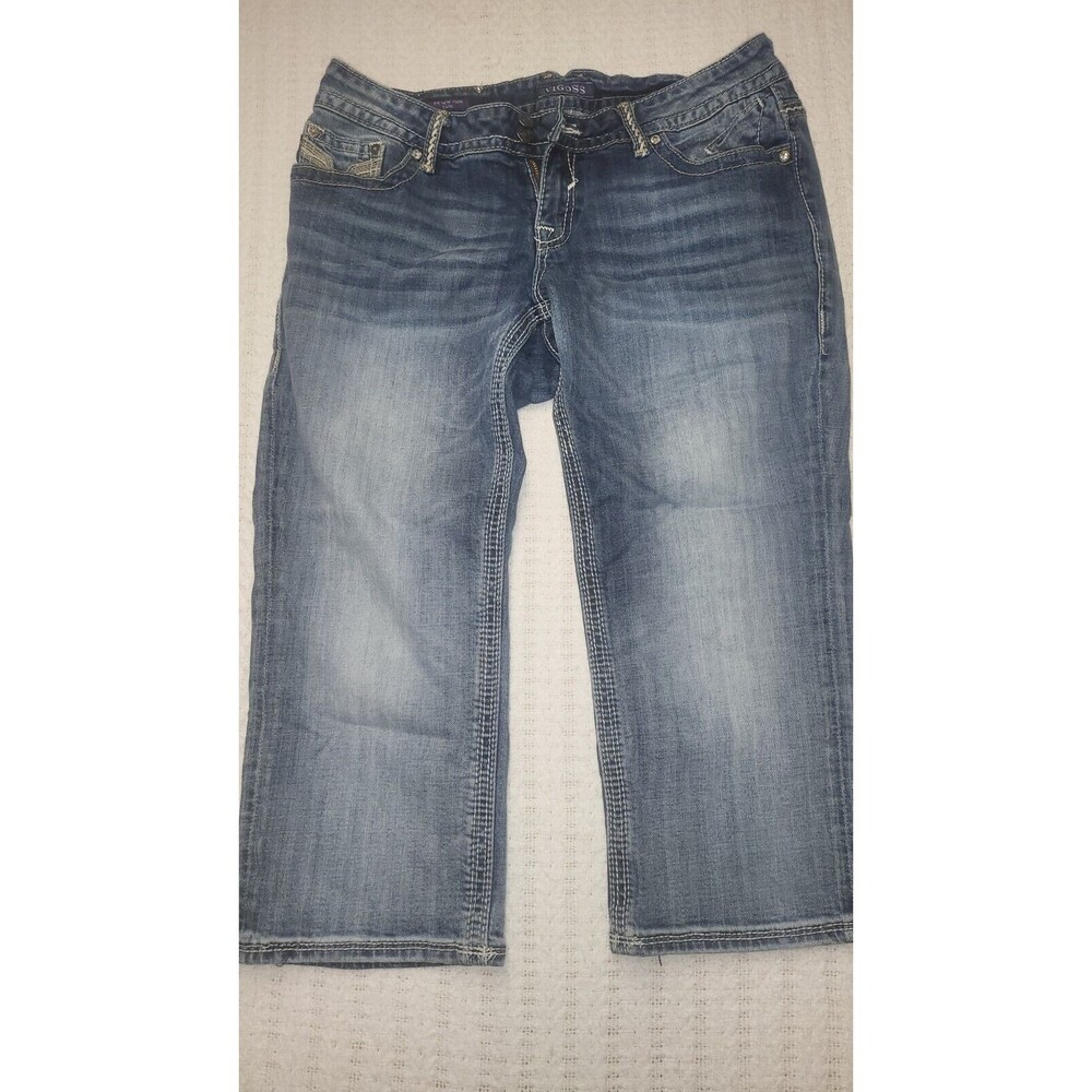 Vigoss The New York Capri Womens Blue Jeans 32x21
